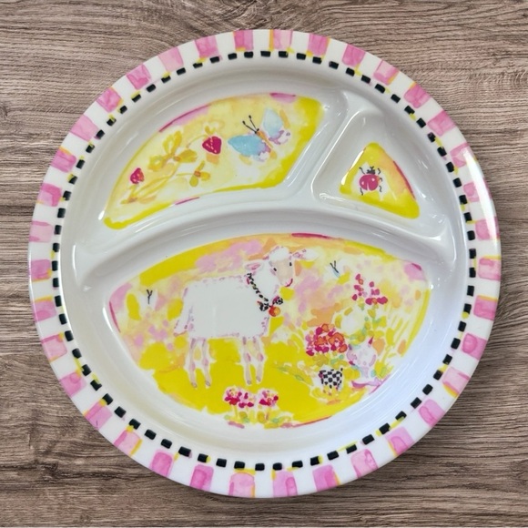 MACKENZIE-CHILDS TODDLER LAMB DINNERWARE SET - Picture 3 of 16